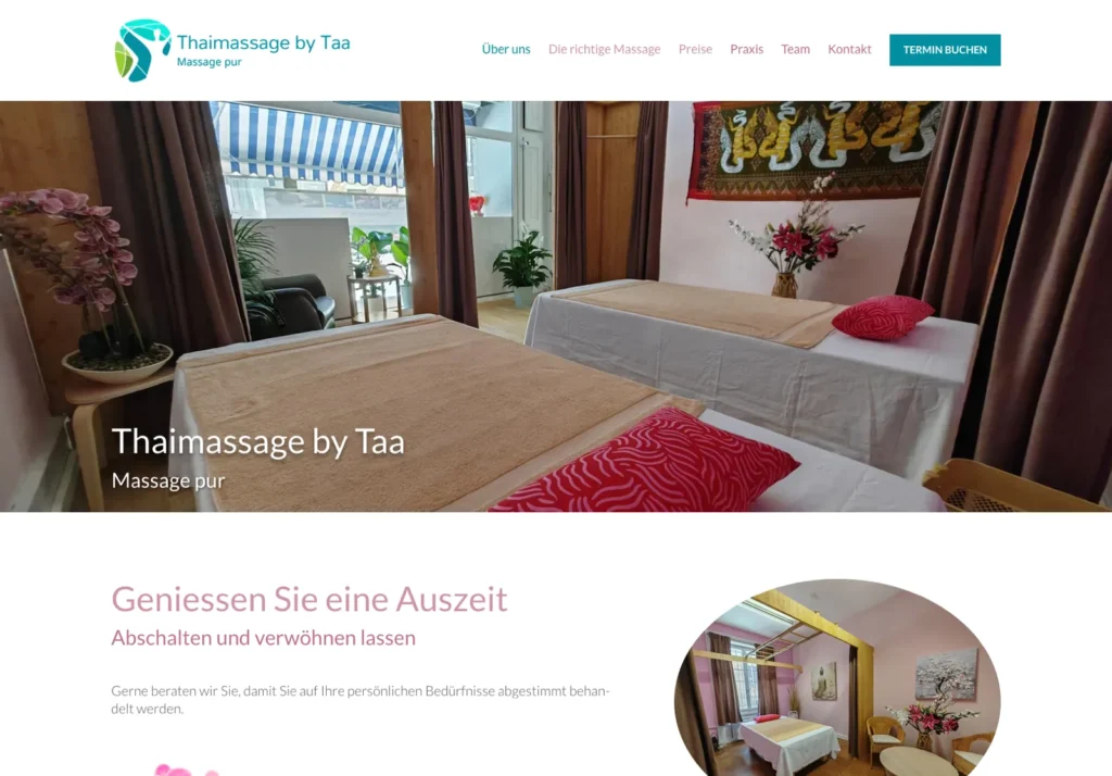 Referenzen Webseiten 2 Thaimassage by Taa