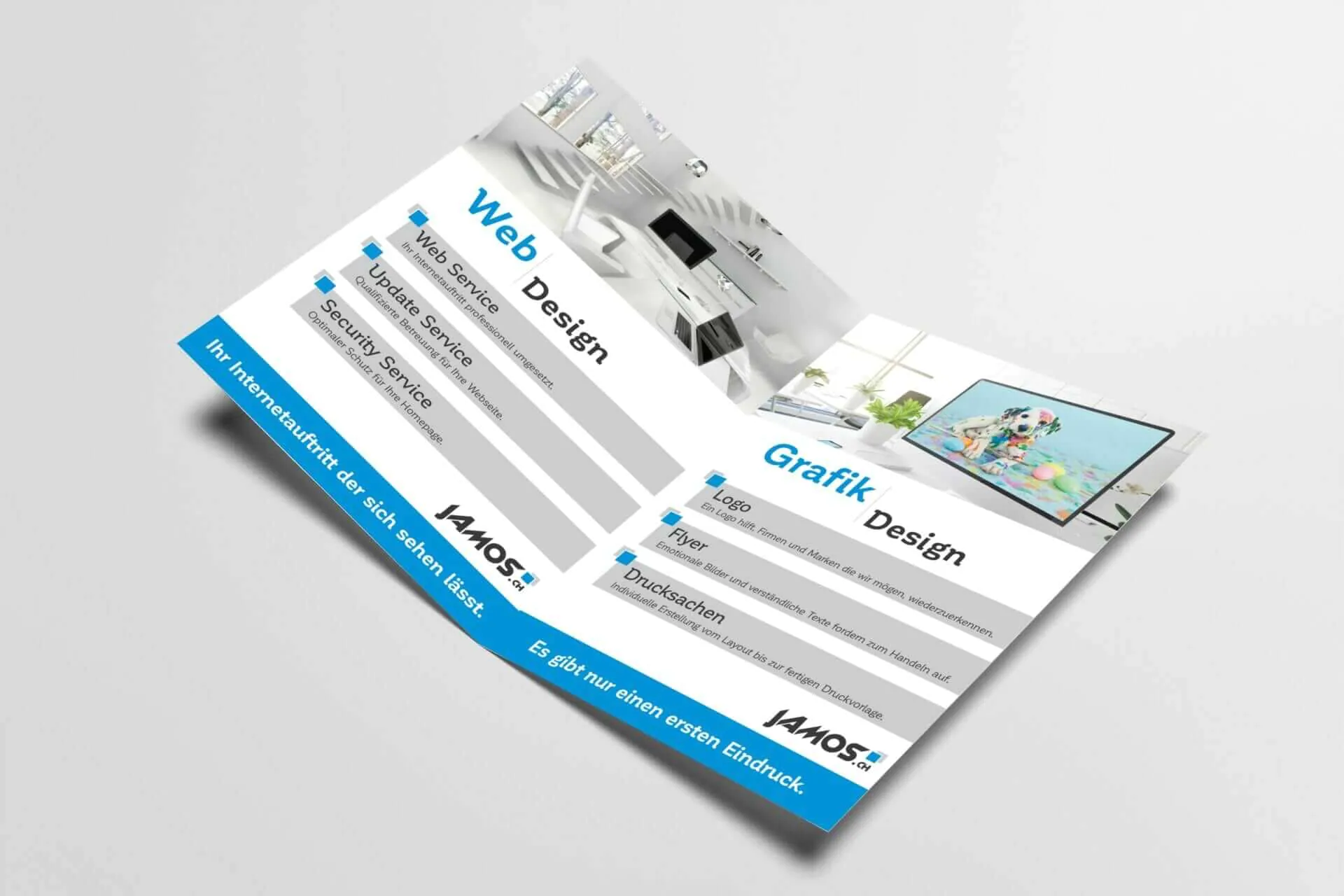 grafikdesign flyer broschueren